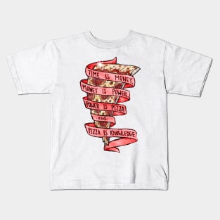 Trust in red pizza Kids T-Shirt